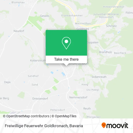 Карта Freiwillige Feuerwehr Goldkronach