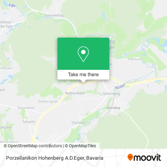 Карта Porzellanikon Hohenberg A.D.Eger