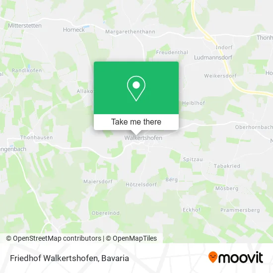 Карта Friedhof Walkertshofen