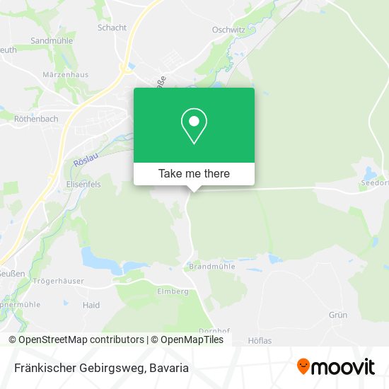 Fränkischer Gebirgsweg map