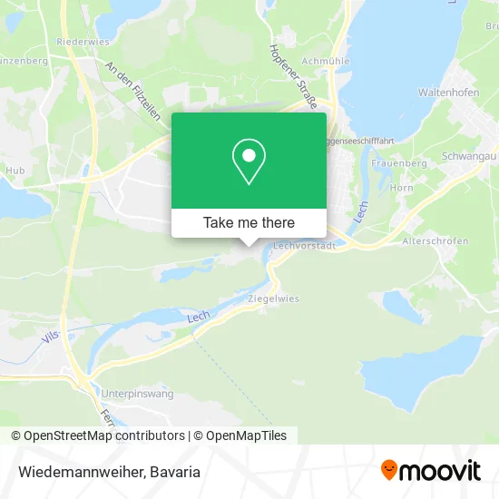 Карта Wiedemannweiher