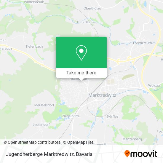 Jugendherberge Marktredwitz map