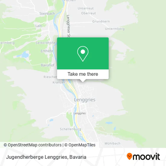 Карта Jugendherberge Lenggries