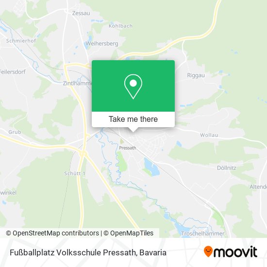 Fußballplatz Volksschule Pressath map