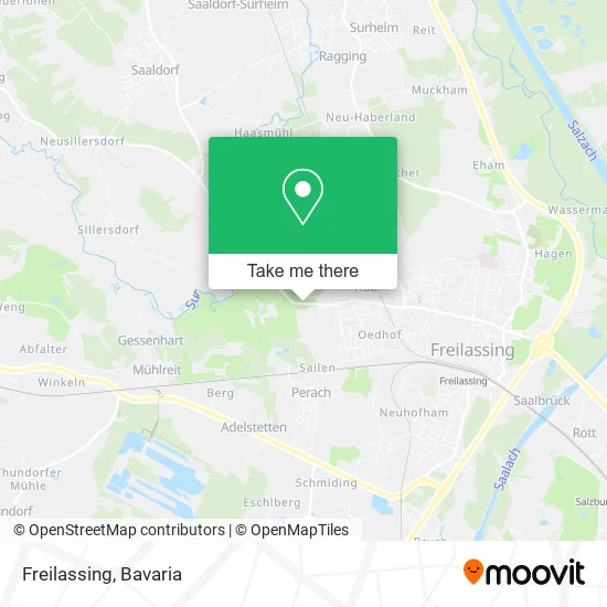 Карта Freilassing