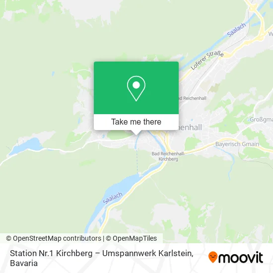 Карта Station Nr.1 Kirchberg – Umspannwerk Karlstein