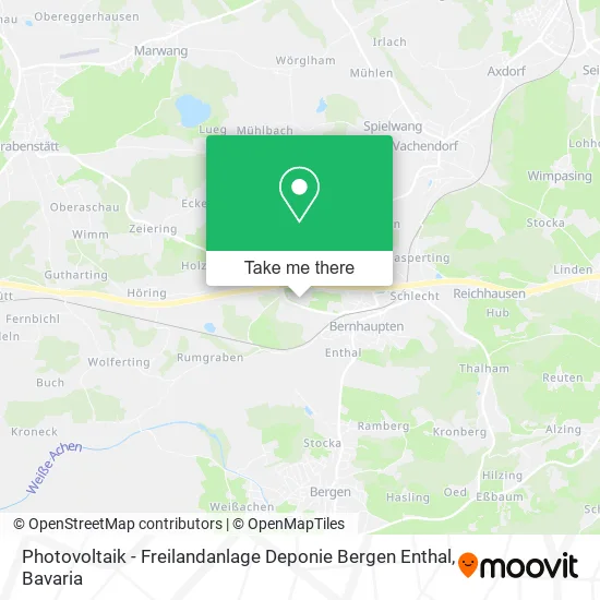 Карта Photovoltaik - Freilandanlage Deponie Bergen Enthal