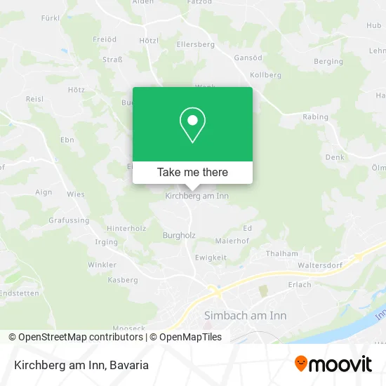 Kirchberg am Inn map