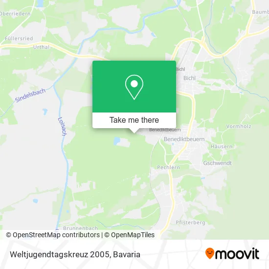 Карта Weltjugendtagskreuz 2005