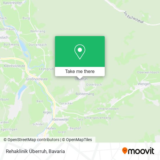 Rehaklinik Überruh map
