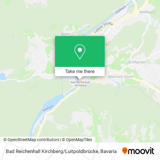 Bad Reichenhall Kirchberg / Luitpoldbrücke map