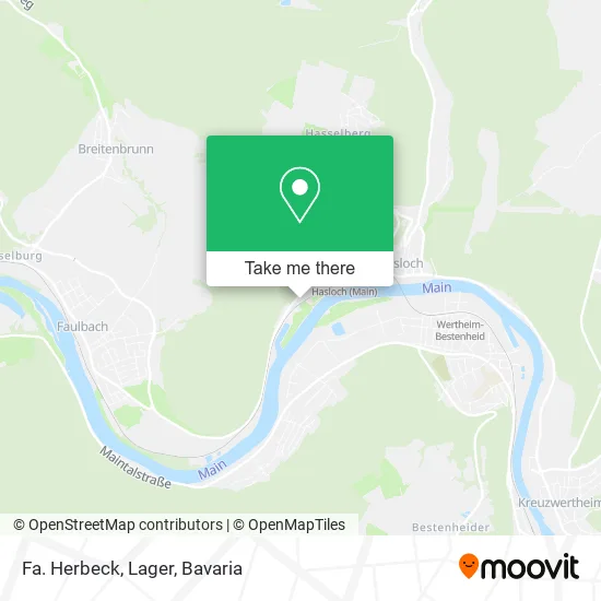 Карта Fa. Herbeck, Lager