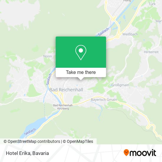 Hotel Erika map