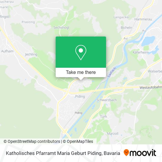 Katholisches Pfarramt Maria Geburt Piding map