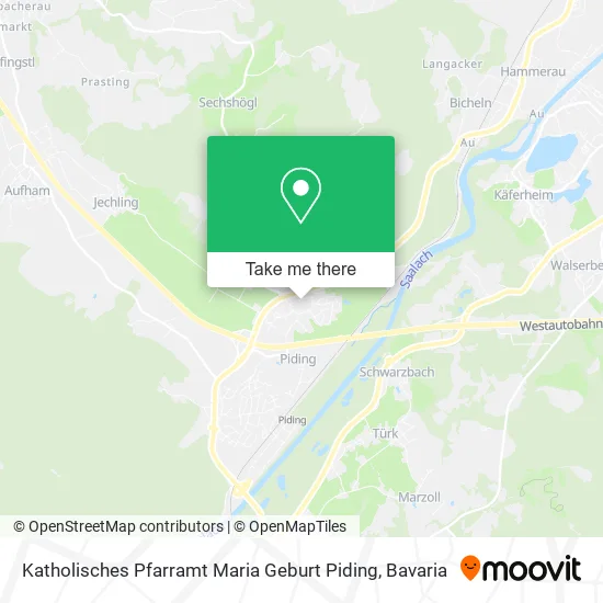 Карта Katholisches Pfarramt Maria Geburt Piding