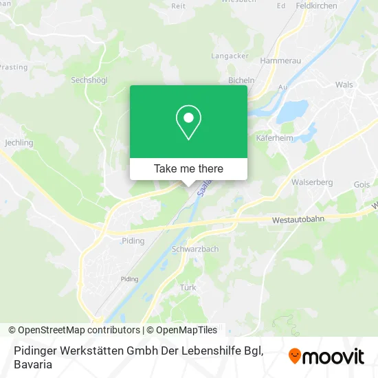 Карта Pidinger Werkstätten Gmbh Der Lebenshilfe Bgl