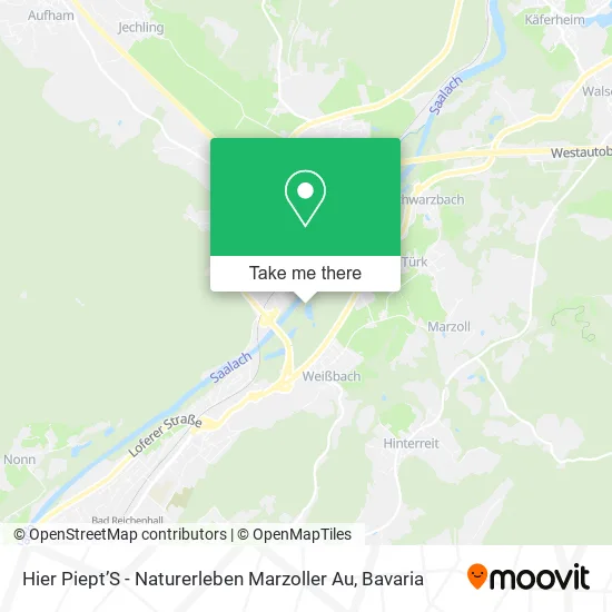 Карта Hier Piept’S - Naturerleben Marzoller Au