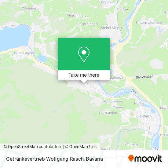 Карта Getränkevertrieb Wolfgang Rasch