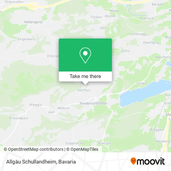 Карта Allgäu Schullandheim