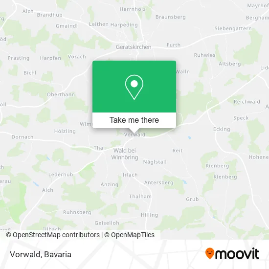 Vorwald map