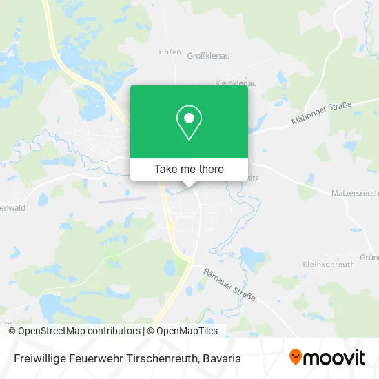 Карта Freiwillige Feuerwehr Tirschenreuth