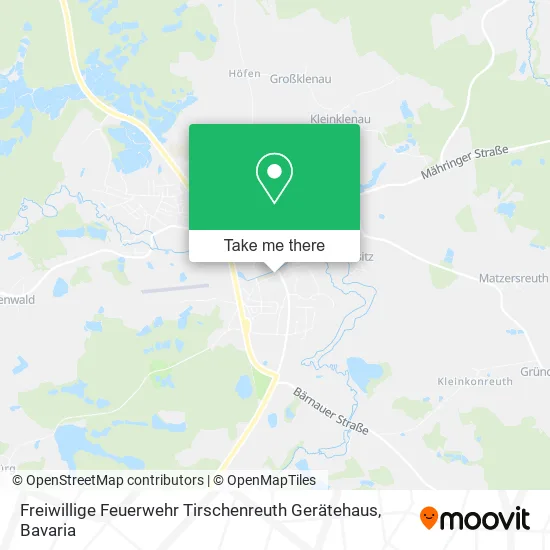 Карта Freiwillige Feuerwehr Tirschenreuth Gerätehaus