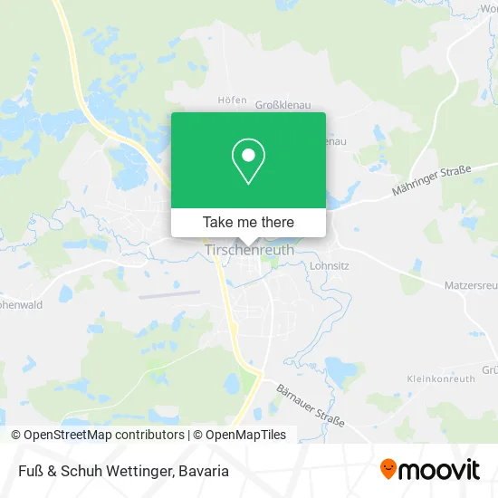 Карта Fuß & Schuh Wettinger