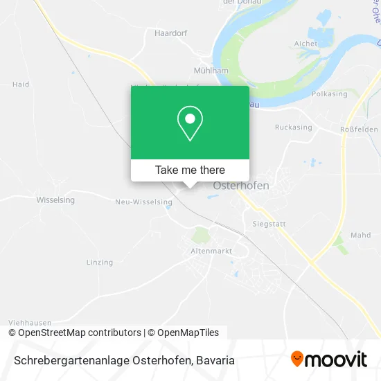 Карта Schrebergartenanlage Osterhofen