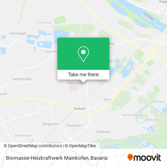 Biomasse-Heizkraftwerk Mainkofen map