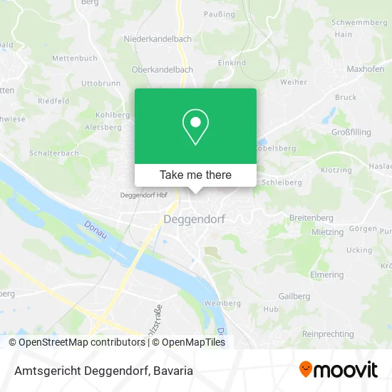Карта Amtsgericht Deggendorf