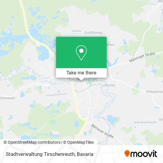Карта Stadtverwaltung Tirschenreuth