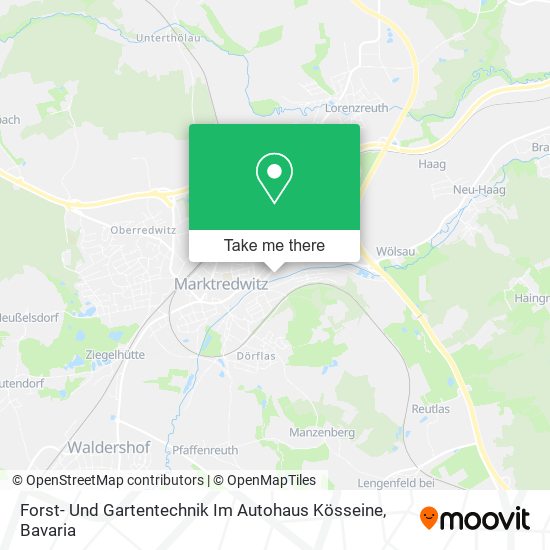 Карта Forst- Und Gartentechnik Im Autohaus Kösseine