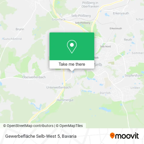 Карта Gewerbefläche Selb-West 5