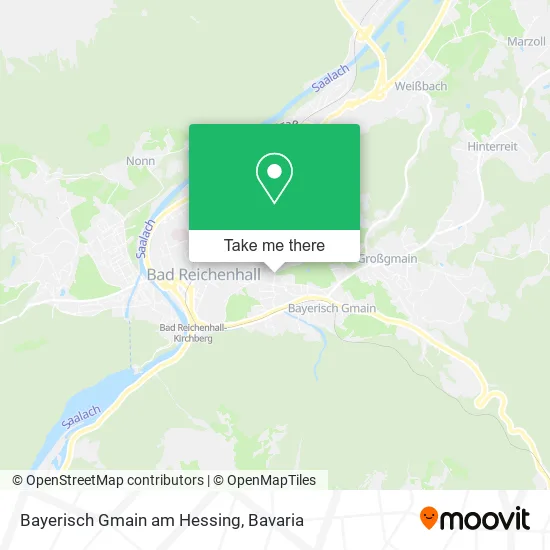 Карта Bayerisch Gmain am Hessing
