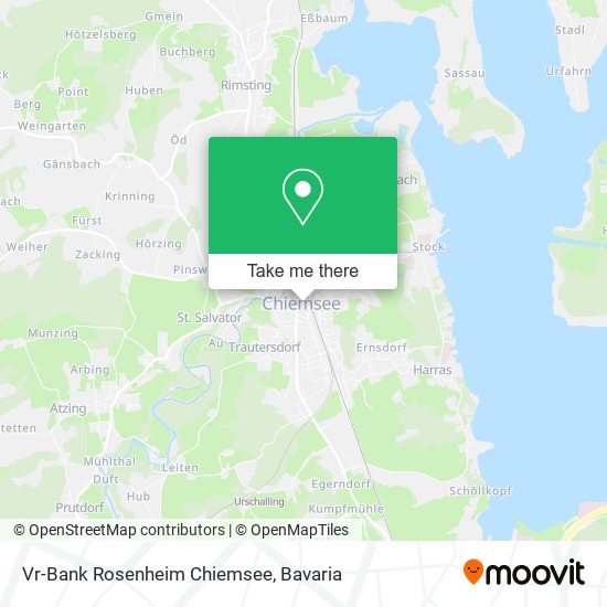 Vr-Bank Rosenheim Chiemsee map