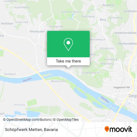 Schöpfwerk Metten map