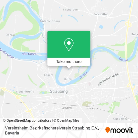 Карта Vereinsheim Bezirksfischereiverein Straubing E.V.
