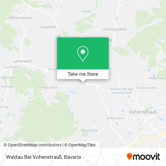 Waldau Bei Vohenstrauß map