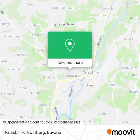 Карта Kreisklinik Trostberg