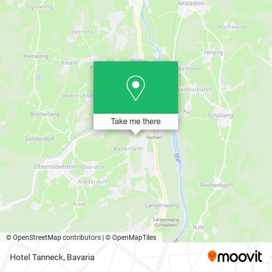 Hotel Tanneck map