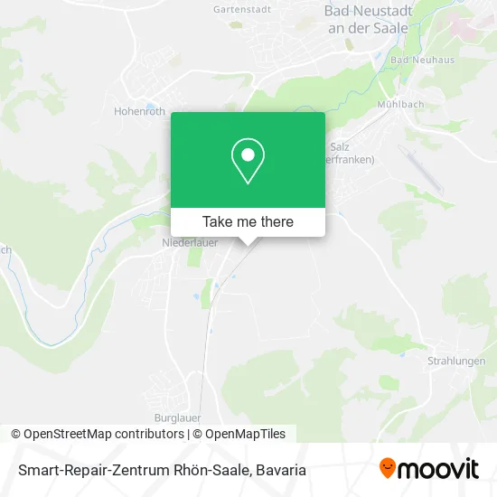 Карта Smart-Repair-Zentrum Rhön-Saale