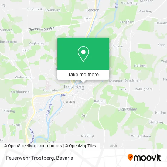 Карта Feuerwehr Trostberg
