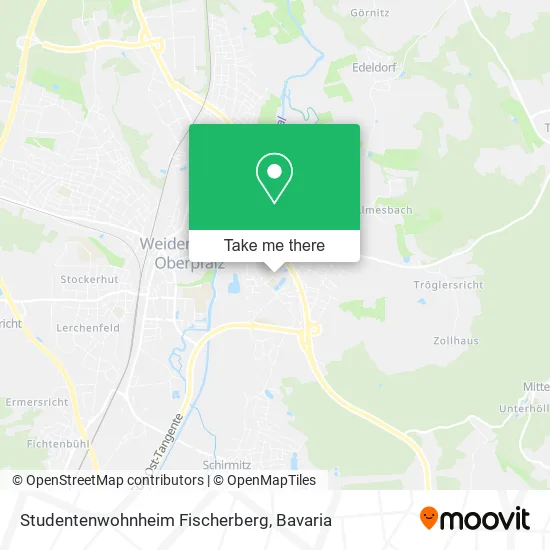 Карта Studentenwohnheim Fischerberg