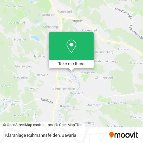Карта Kläranlage Ruhmannsfelden