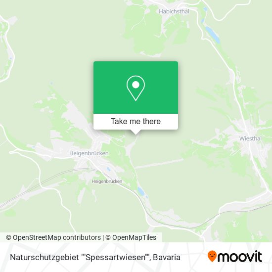 Naturschutzgebiet ""Spessartwiesen"" map