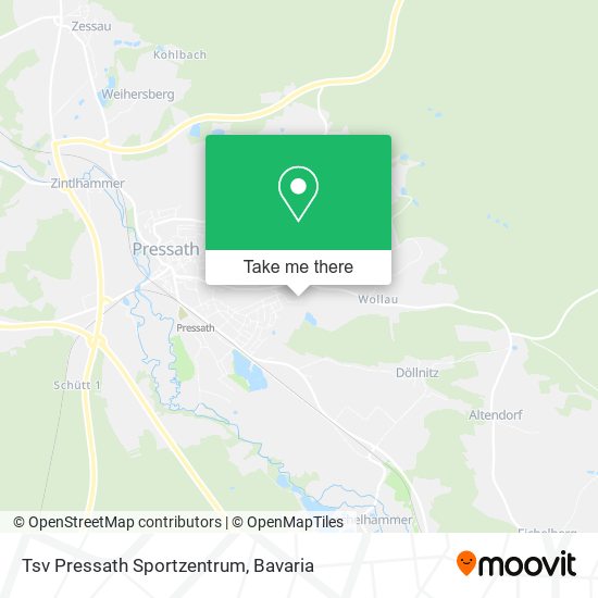 Tsv Pressath Sportzentrum map
