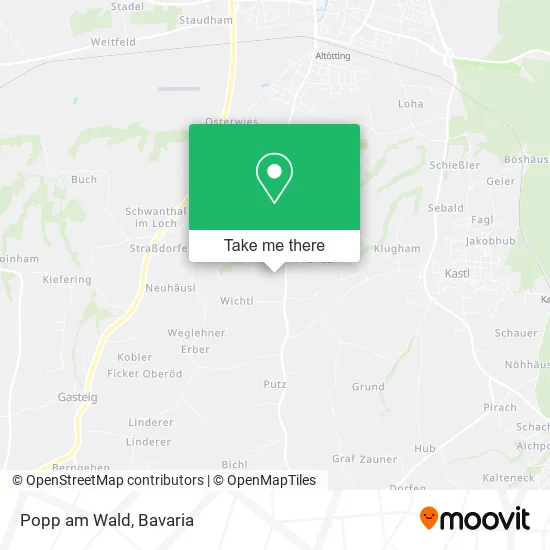 Карта Popp am Wald