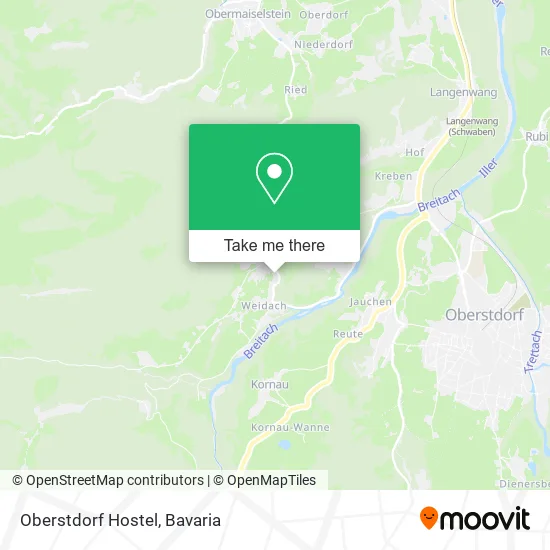 Карта Oberstdorf Hostel