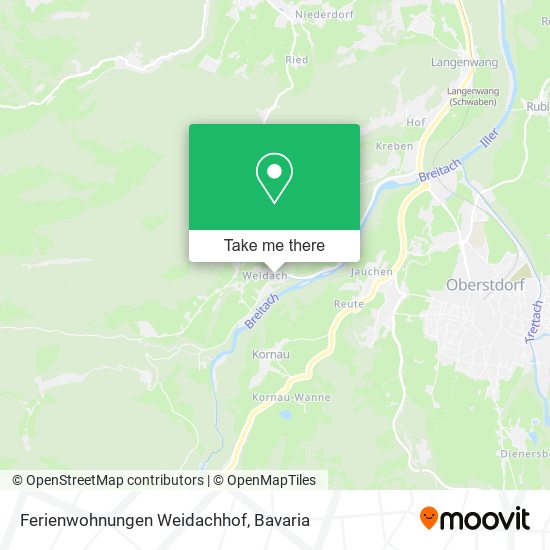 Ferienwohnungen Weidachhof map