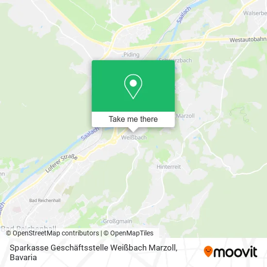 Sparkasse Geschäftsstelle Weißbach Marzoll map